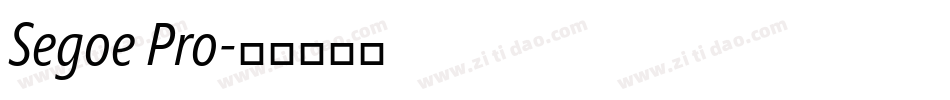 Segoe Pro字体转换